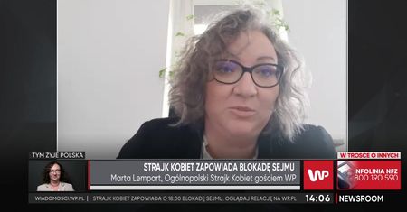 Strajk Kobiet. Marta Lempart o możliwościu użycia broni przez policję