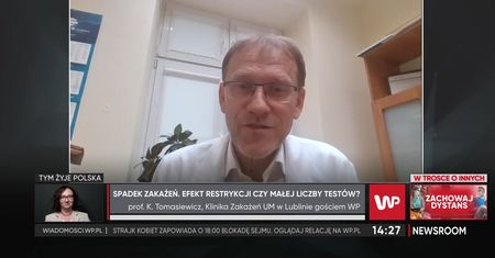 Koronawirus. Prof. Tomasiewicz: "Problem jest w liczbie zlecanych testów"