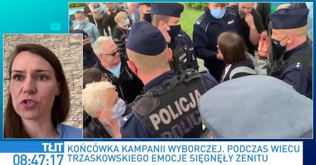 Wybory prezydenckie. Agnieszka Pomaska komentuje przepychanki na spotkaniu z Trzaskowskim. "Zostałam uderzona"