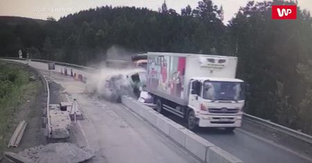 Wypadek w Rosji. Wideo pokazuje sekundy przed uderzeniem