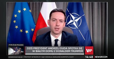 Andrzej Duda w USA. Minister Marcin Ociepa: opozycja spotkanie z Donaldem Trumpem ocenia językiem Kremla