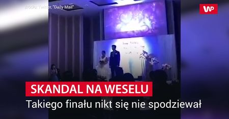 Skandal na weselu. Takiego finału nikt się nie spodziewał