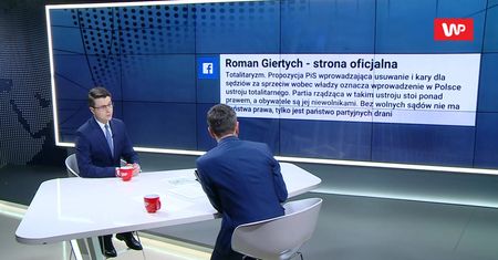 "Skandaliczna wypowiedź". Rzecznik rządu Piotr Müller odpowiada Romanowi Giertychowi ws. sądów