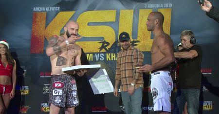 KSW 52. Artur Sowiński przyszedł na ważenie z pizzą i poczęstował rywala
