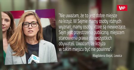 Wojna o krzyż. Wszystko przez wypowiedź posłanki