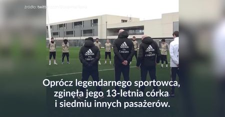 #dziejesiewsporcie: minuta ciszy dla Bryanta przed treningien Realu. Ramos w koszulce zmarłego koszykarza