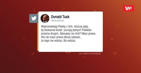Odważne wpisy Donalda Tuska o rządzących. "Ćwierka, bo nic więcej nie może"