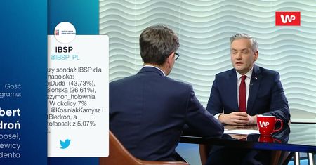 Sondaż prezydencki dla WP. Komentarz Roberta Biedronia