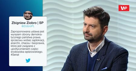 Zbigniew Ziobro w Senacie. Krzysztof Śmiszek komentuje