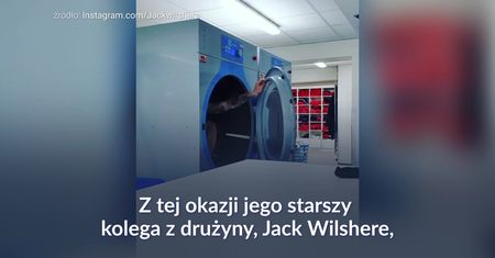 #dziejesiewsporcie: znany piłkarz schował się w pralce. Potem zrobił mistrzowski żart