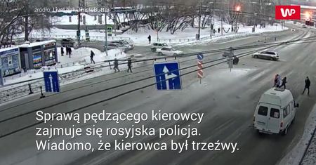Prosto w pieszych. Groźny wypadek w Rosji