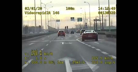 Kierowca ferrari pędził 200 km/h mostem Północnym w Warszawie