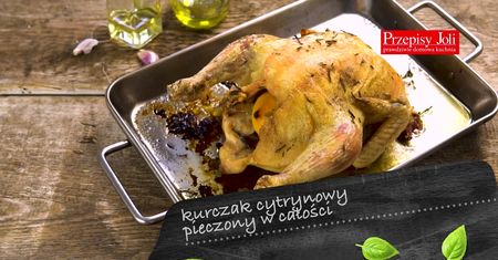 Cytrynowy kurczak pieczony w całości