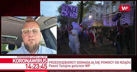 Protest przedsiębiorców kontynuowany. Tanajno podał godzinę