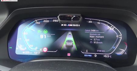 BMW X6 M50i 4.4 V8 530 KM (AT) - pomiar zużycia paliwa