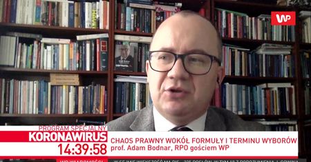 Koronawirus. Wybory 2020 r. Adam Bodnar: to, co dzieje się z wyborami, da podstawy do ich unieważnienia