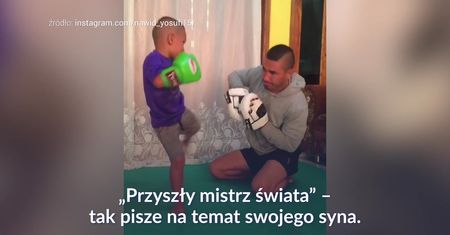 #dziejesiewsporcie: zobacz przyszłego mistrza świata w boksie. Ma... 5 lat