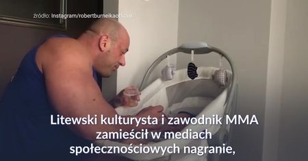 #dziejesiewsporcie: Hardkorowy Koksu karmi czteromiesięczną córeczkę