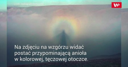 "Anioł" na niebie. Sfotografował niezwykłe zjawisko