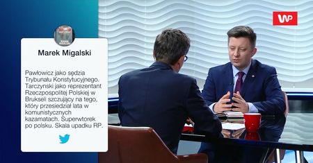 Dominik Tarczyński zaczepił w pociągu Adama Michnika. Jest reakcja Michała Dworczyka