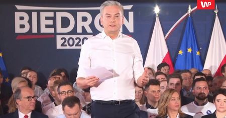 Wybory prezydenckie 2020. Robert Biedroń na konwencji w Warszawie