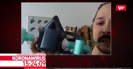 Pracownicy ASP tworzą maski dla medyków. Jakub Omalecki opowiada o akcji