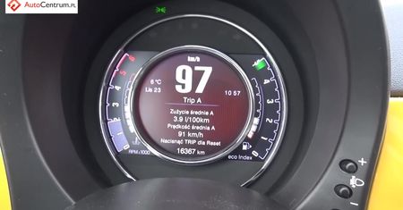 Fiat 500 1.3 MultiJet 95 KM (MT) - pomiar spalania