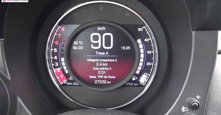 Abarth 500 595C Competizione 1.4 T-JET 180 KM (MT) - pomiar zużycia paliwa