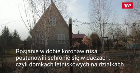Koronawirus w Rosji. Obywatele uciekają na wieś