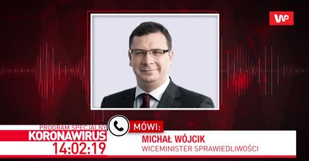 Koronawirus w Polsce. Wiceminister sprawiedliwości Michał Wójcik odpowiada na zarzuty Donalda Tuska
