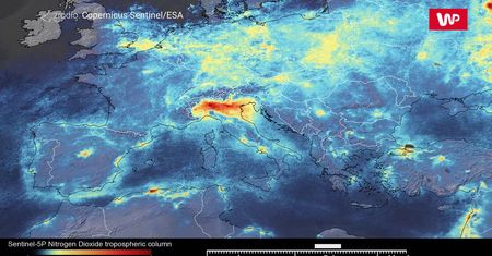 Wpływ koronawirusa. ESA publikuje zdjęcia