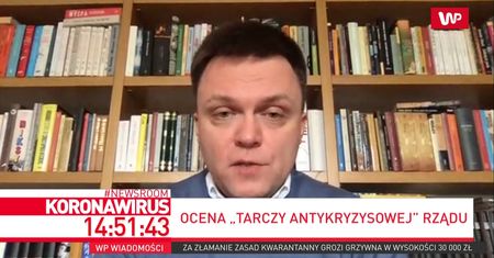 Hołownia o tarczy antykryzysowej: za mało, za wolno