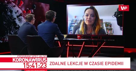 Anna Korycińska o zdalnym nauczaniu: Jest większa frekwencja niż normalnie na lekcjach