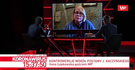 Ilona Łepkowska o prezesie PiS na zamkniętym cmentarzu. Mówi, dlaczego zareagowała