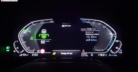 BMW 745Le 3.0 Hybrid 394 KM (AT) - pomiar zużycia paliwa