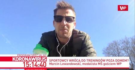 Koronawirus. Marcin Lewandowski trenuje w ogrodzie. "Była propozycja treningów w Spale"