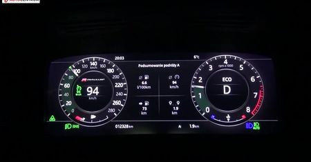 Land Rover Range Rover Velar 3.0 Si6 380 KM (AT) - pomiar zużycia paliwa