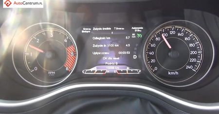 Jeep Cherokee 2.0 MJD 170 KM (AT) - pomiar spalania