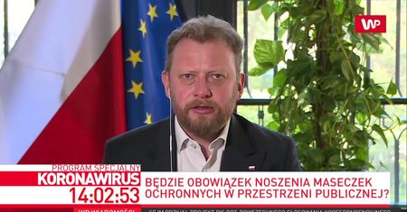 Polacy będą chodzić w maseczkach. Szumowski: "Rekomendacja w najbliższych dniach"
