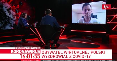 Koronawirus w Polsce. Aleksander Mazan z WP wyzdrowiał z COVID-19. "Uderzyła mnie reakcja pielęgniarza”