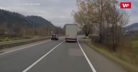 Bardzo mu się spieszyło. Od tragedii dzieliły ich centymetry