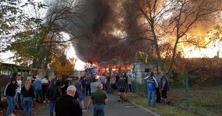 Pożar składowiska odpadów w Bytomiu