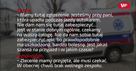 Protest ratowników medycznych. Dramatyczne nagranie rozmowy z dyspozytorem