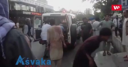 Atak w Kabulu. Zobacz nagranie spod szpitala