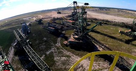 Park opuszczonych maszyn górniczych. Grupa odkrywców pokazała, jak wygląda z bliska