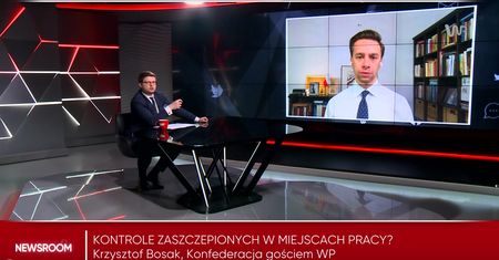 Bosak: Kontrola zaszczepionych w miejscu pracy niezgodna z konstytucją
