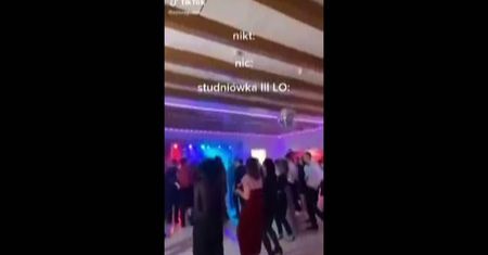 To działo się na studniówce w III LO w Elblągu. Wideo trafiło do sieci