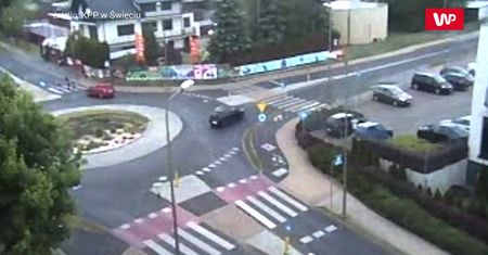 Potrącenie dziewczynki na przejściu w Świeciu. Policja pokazała nagranie