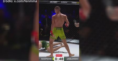 Kapitalny nokaut! Damian Rzepecki nowym mistrzem FEN w wadze lekkiej