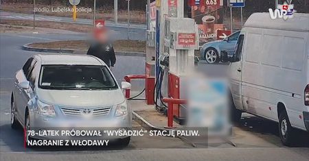 78-latek próbował "wysadzić" stację paliw. Oto co mu grozi